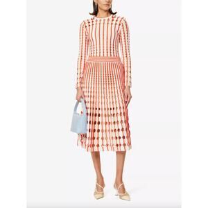Jonathan Simkhai Tiana Cut-Out Knitted Top & Jax/Larken Midi Skirt SET
